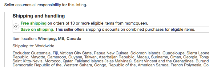 A seller saying they Combine Shipping is meaningless until actual Combined Shipping policies are set-up with ebay in their preferences