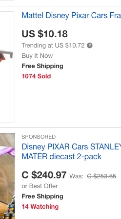 This is what your Search Results will show if you turn off the currency conversion option