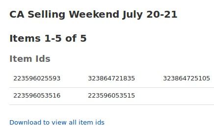 listings that have the promo