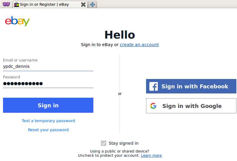 in a private session, the sign in button works (at least for me)